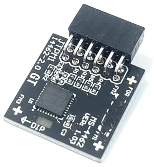 TPM 2.0 SPI Modul 12-polig mit Infineon SLB9670 Motherboard für MSI für MSI für PRO B550M-VC WIFI/PRO B550-VC/PRO B650M-A/PRO B650-P WIFI/PRO B650M-X/PRO B650-A WIFI Compute Securely Bus Header