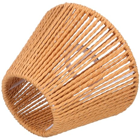 JOINPAYA Abat-Jour Conique en Corde de Chanvre Tressée la Main, Éclairage pour Lampes sur Pied et Plafonniers, pour Chambres, Bureaux et Espaces Commerciaux