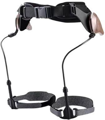 Ronyme 1 Paire Aide à la Marche Exosquelette, Dispositif Mécanique Randonnée, Assistance Montée Sans Moteur, Alliage Aluminium Ajustable, pour Randonneurs et Mobilité Réduite