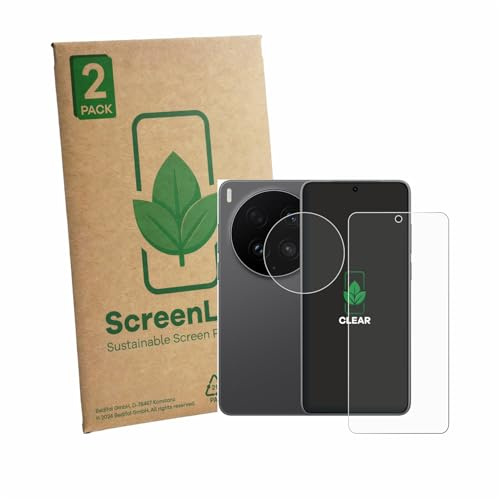 ScreenLeaf 2 Stück Schutzfolie für Vivo X300 Ultra (Display+Kamera) [nachhaltiger Displayschutz, Folie, transparent, kratzfest]
