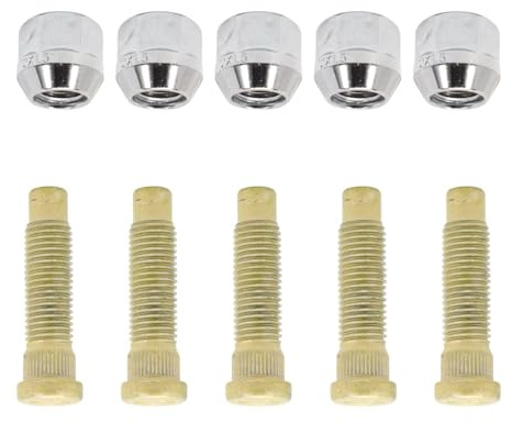 Radbolzen kompatibel mit Opel Mokka X J13, Zafira und Tourer C P12, Radnabenbolzen-Set, Radbolzen, Radmuttern M12 x 1,5, Teilenummern 9595179 und 9598799