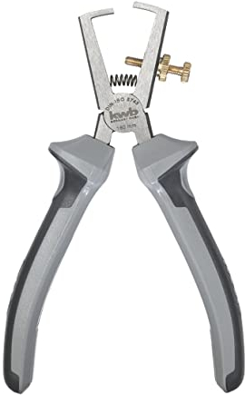 kwb Profi Abisolier-Zange 160 mm 388020 nach DIN ISO 5743 robuste Verarbeitung, stufenlos einstellbar, mit Feder und scharfem Anschliff