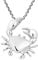 AeraVida Crab Claws Cancer Zodiac .925 Sterling Silver Pendant Necklace