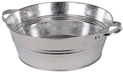 Bac Nature Kolibri - En zinc - Avec 2 anses - 13 l - Idéal pour bière, plante, champagne, jardin