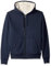 Amazon Essentials Giacca con Cappuccio a Cerniera Intera in Pile Foderata in Sherpa (Taglie Forti Disponibili) Donna, Blu Marino Puntinato, M