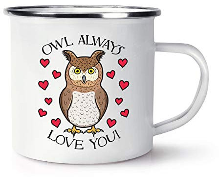 Owl Always Love You Retro Enamel Mug Cup