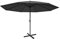Sonnenschirm Meran Pro, Gastronomie Marktschirm ohne Volant Ø 5m Polyester/Alu 28kg ohne Ständer - anthrazit