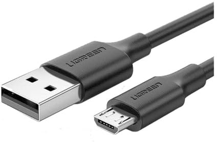 Cabo UGREEN USB - Micro USB 2A 2M Preto (60138)