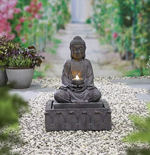 Easy Fountain Serenity Buddha Water Feature, Resin, Various, One Size