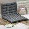 [en.casa] Bodenkissen 'Espoo' 120x60cm Sitzkissen Kissen für Sitzecke Loungekissen Bodenmatratze ca 5 cm Dick Hellgrau