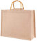 Phantasy Borsa Juta naturale con manico in bambù artistico, impermiabile, borsa da donna da rivestire, per la Spesa portatile, mare spiaggia (L = 39 * 31 * 15cm)