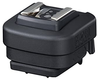Canon AD-E1 Multifunktions Zubehörschuh Adapter Verbindung Speedlite Blitzgeräte Kamera (Kompatibel mit EOS R3, Staub- und Spritzwasserschutz, Sicherer Sperrmechanismus) schwarz