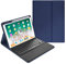 QYiiD Custodia per tastiera con touchpad per iPad Pro 12,9 pollici 2017/2015, ultra sottile, leggera, con tastiera Bluetooth touchpad, portapenne e auto sonno/veglia, layout tedesco QWERTZ, nero