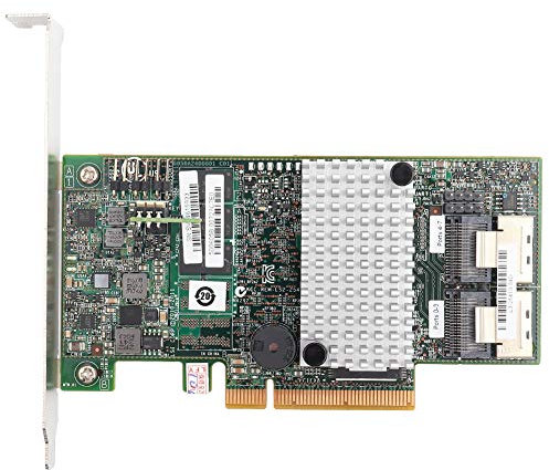 Scheda Raid Dual-Core LSI 2208, Scheda Controller Raid di Controllo Principale, 8 Porte SATA + SAS Interne, Supporto per Raid 0/1/5/6, 6 GBps 512M Raid