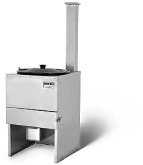 SMOKI Gulaschkanone - hochwertiger V2A-Edelstahl mit Emaillie Topf