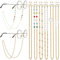 HAOBIN 6 StüCk Damen Brillenkette Sonnenbrillenkette Brillenketten Brillenband Brillen Kette GläSer Band BrillenbäNder 12 StüCk Silikon Anti Rutsch Ringe FüR Lesebrillen Sonnenbrillenrahmen