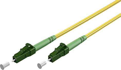 goobay 59634 - Cable de fibra óptica (FTTH), monomodo (OS2) Simplex/LC APC (8°) macho a LC-APC (8°) macho/cable óptico / 20 metros