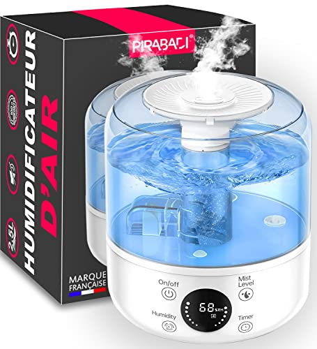 HUMIDIFICADOR DE AIRE PARA BEBÉ NIÑO, ANIMALES & PLANTAS | HUMIDIFICADOR DE ULTRASONES SILENCIOSO Y AJUSTABLE | PARA HABITACIÓN Y GRAN PIEZAS | SIN BPA | PARADA AUTOMÁTICA | MARCA ESPAÑA