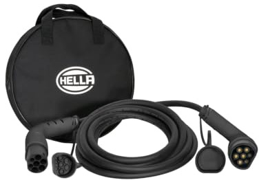 HELLA 8KE 358 255-031 Typ 2 Ladekabel 3.7KW für EV Elektroautos und | Hella 6m Ladekabel 3,7kW Ladestecker Typ 2 Phev Plug-In-Hybrid Elektro E-Auto