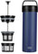 ESPRO P0 Ultralight French Press Coffee Maker for Travel, Vacuum Insulated Stainless Steel, 16 Ounces, Aegean Blue