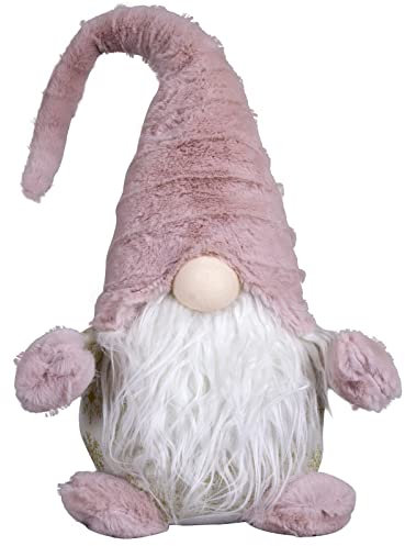 Christmas Paradise XL Deko Weihnachtswichtel 46cm(73cm) Gnom rosa