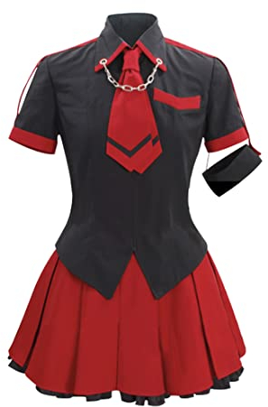 NIXU Anime BLOOD-C Rolle: Kisaragi Saya Cosplay Kostüm Party Halloween Uniform maßgeschneidert (S-S)