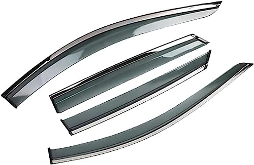 TEDE 4 pièces Deflecteurs d'air Déflecteurs de Vent pour MG4 EV for EH32 2022-2024,Verre Acrylique (teinté) Pare-fumée Coupe-Vent, Accessoires de vitres de Voiture
