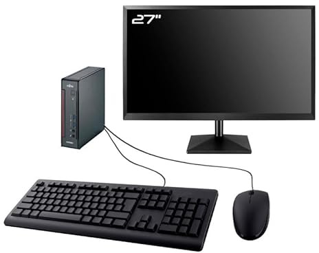 Fujitsu PC Esprimo Q556 Mini Schermo 27 Intel G4400T RAM 8GB SSD 2TB W10 WiFi (rigenerato)