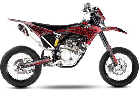 Arider Dekor (Aufkleber) für Fantic XMF 50/125 (2017-2022) | Lightning Edition (Rot)