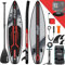 ALLPICK Tabla Paddle Surf Hinchable, Stand Up Paddle Board Sup, Tabla Padel Surf 320 cm, Soporte Universal para Cámara, Paleta Ajustable, Principiantes y Avanzados 150 kg/180kg, Rojo