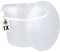 FixedByU Seau couvercle - 10 l - Transparent - Rond - En plastique alimentaire - Hermétique et stable - Seau vide poignée et couvercle - Convient les produits alimentaires, la chimie, la lessive