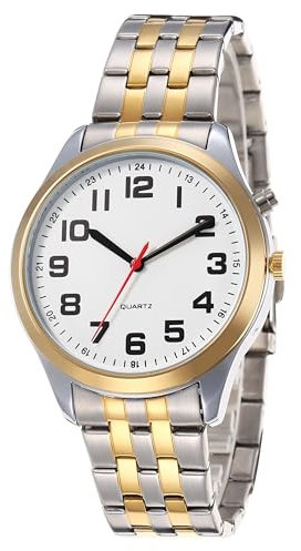 ViLoSa Montre parlante Montre parlante Français,Qui Parle l'heure, la Date ou l'heure de l'alarme. Convient pour Les Personnes d'âge Moyen, Les Personnes âgées et Les Personnes malvoyantes.