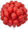 Unisun Rot Luftballons 100Pcs, 12 Zoll Matt Rote Latex Ballons Pack für Rote Thema Ballon Bogen Kit Geburtstag Hochzeit Baby Shower Karneval Veranstaltungen Party Dekorationen