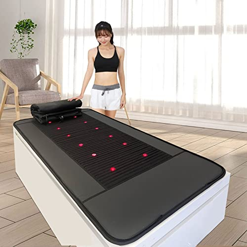 STMKB Thermotherapie-Instrument, 190 X 90 cm Große Persönliche Sauna-Dampfdecke Mit Controller, Abnehmbares Design, Die Obere Und Untere Heizung Können Unabhängig Voneinander Gesteuert Werden