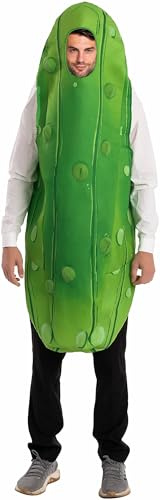 Spooktacular Creations Pickle Jumpsuit Kostüm für Erwachsene Halloween Süßes oder Saures Halloween Dress Up Party Essen Mottoparty
