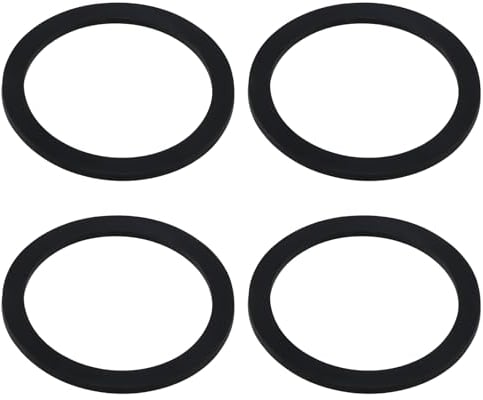 ECSiNG 4 Stück 90 Mm Ablaufsiphon Ersatz Ablaufdichtung aus Gummi 105 Mm X 85 Mm X 4 Mm Ersatz Gummischeibe für Ablaufgarnitur Im Badezimmer O-Ring für Duschwannen