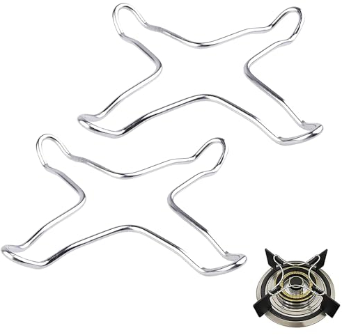 2 Piezas Soporte la encimera Gas, Antideslizante Anillo Wok, Soporte Wok para Gas, Soporte Olla de Cafetera, Universal, para Cocinas, Cafeteras, Hornos, Estufas de Gas y Estufas de Camping