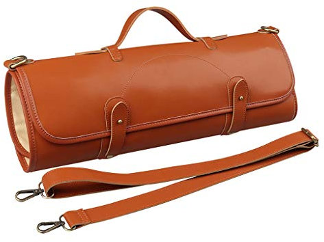 Bolsa de lona para cuchillos de cocina, 10 cuchillos con soporte portátil para cuchillos de chef