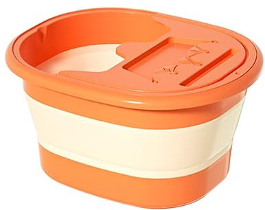 Foldable Foot Bath Bucket Foot Wash Massage Basin Foot Tub Foot Soak Massage Pedicure Bowl With Lid