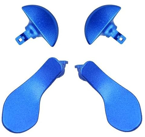 LiXiongBao 4PCS Paddle Posteriori in Metallo per PS5 DualSense Edge Controller, Ricambi Intercambiabili per PS5 DualSense Edge Wireless Controller (Blu)