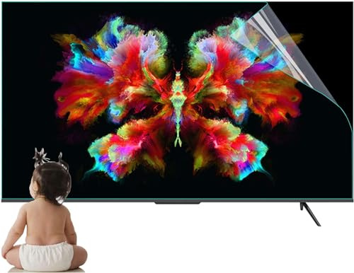 Pellicola antiriflesso per la protezione dello schermo della TV, pellicola filtro antiriflesso La luce morbida, allevia l'affaticamento degli occhi per LCD, LED, OLED e QLED 4K HDTV