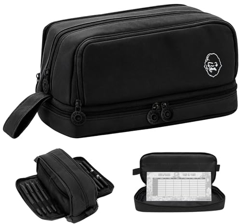 ENAPE Federmäppchen 3 Fächer für Jungen & Jugendliche – XL Mäppchen & Schlampermäppchen für Schule – Inkl. Mini Manga & Kalender – Federmappe & Pencil Case für Teenager & Erwachsene