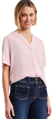 Street One Damen Kurzarm Bluse mit Turn-Up