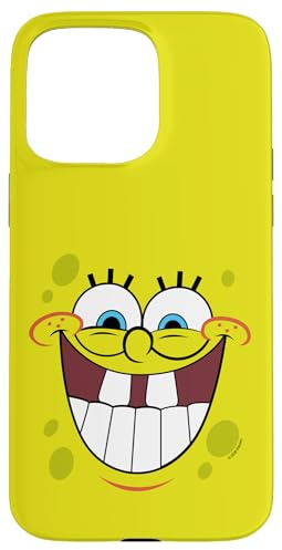 Official SpongeBob SquarePants merchandise Big Smile Yellow Case for iPhone 15 Pro Max