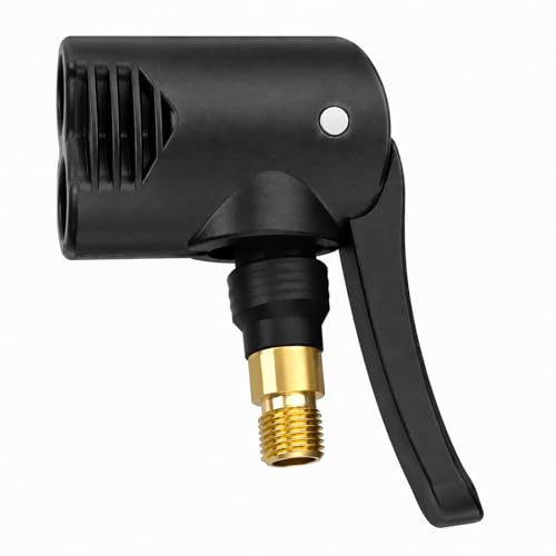 QIHAWN Dual Head Bike Pump Valve Adapter, Presta & Schrader Compatible | Dual head bike pump valve adapter, compatible with Presta & Schrader valves, airtight seal, durable, compact for cyclists