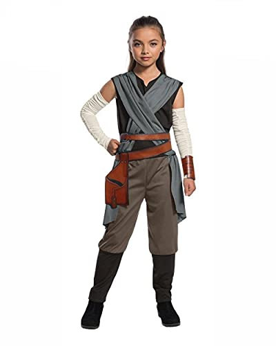 Rubies 640105S STAR WARS-DISNEY EPISODE 8 Last Jedi Rey Girls Child Costume, Small 3-4 Years, Height 117 cm Halloween