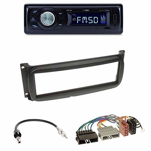 Autoradio Caliber RMD021 USB/Micro-SD+ Radioblende+ ISO-Adapter+ Antennenadapter DIN für Chrysler Neon •+ Sebring •+ 300 M •+ Wrangler •+ (Grand) Cherokee •+ PT Cruiser • (Grand) Voyager • Dodge RAM
