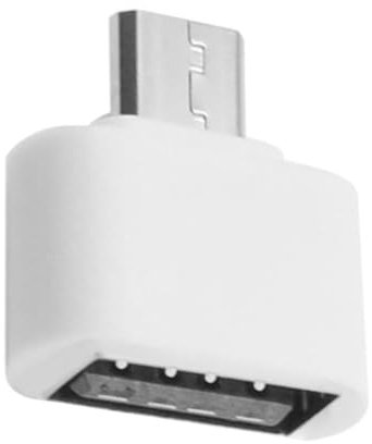 OcioDual Mini Adaptateur Micro USB a USB 2.0 OTG on The Go pour Samsung Xiaomi LG Blanc