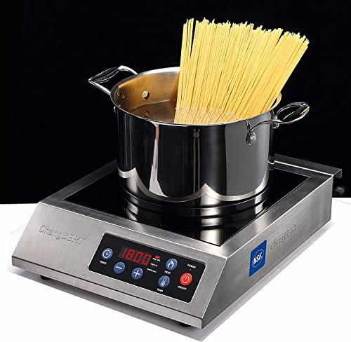 ChangBERT 1800W Portable Commercial Range Induction Cooktop, Pro Chef Professional-Grade NSF-Certified, High Power Brew Be.