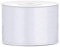 DaLoKu Satinband 6/12/25/38/50/100mm x 25m Geschenkband Schleifenband, Größe: 50mm x 25m, Farbe: Weiß
